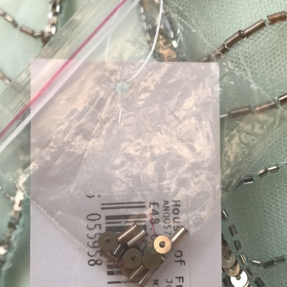 Lace & Beads Amazing Pale Green Beaded Romper - Picture 8 of 11